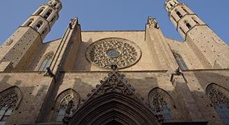 monuments propers delfinari Barcelona esglesia Santa Maria la Mar