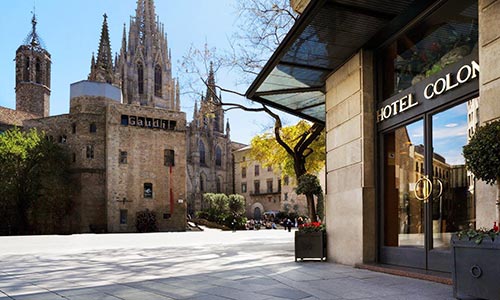  guia hoteles pleno barrio gotico barcelona hotel colon
