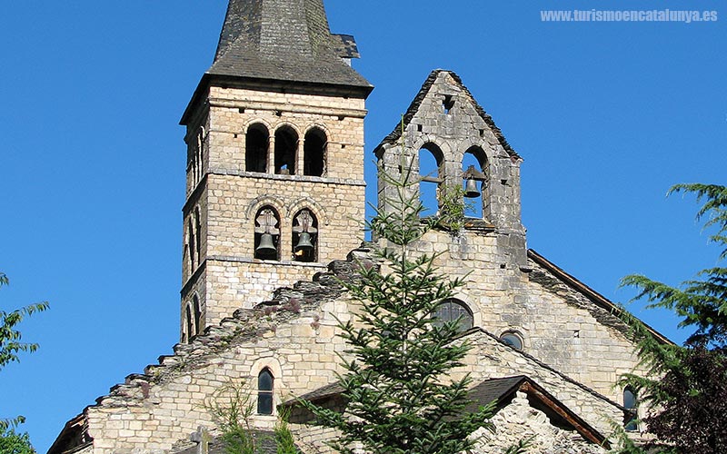 guia visita exterior iglesia romanica Santa Maria Arties valle Aran