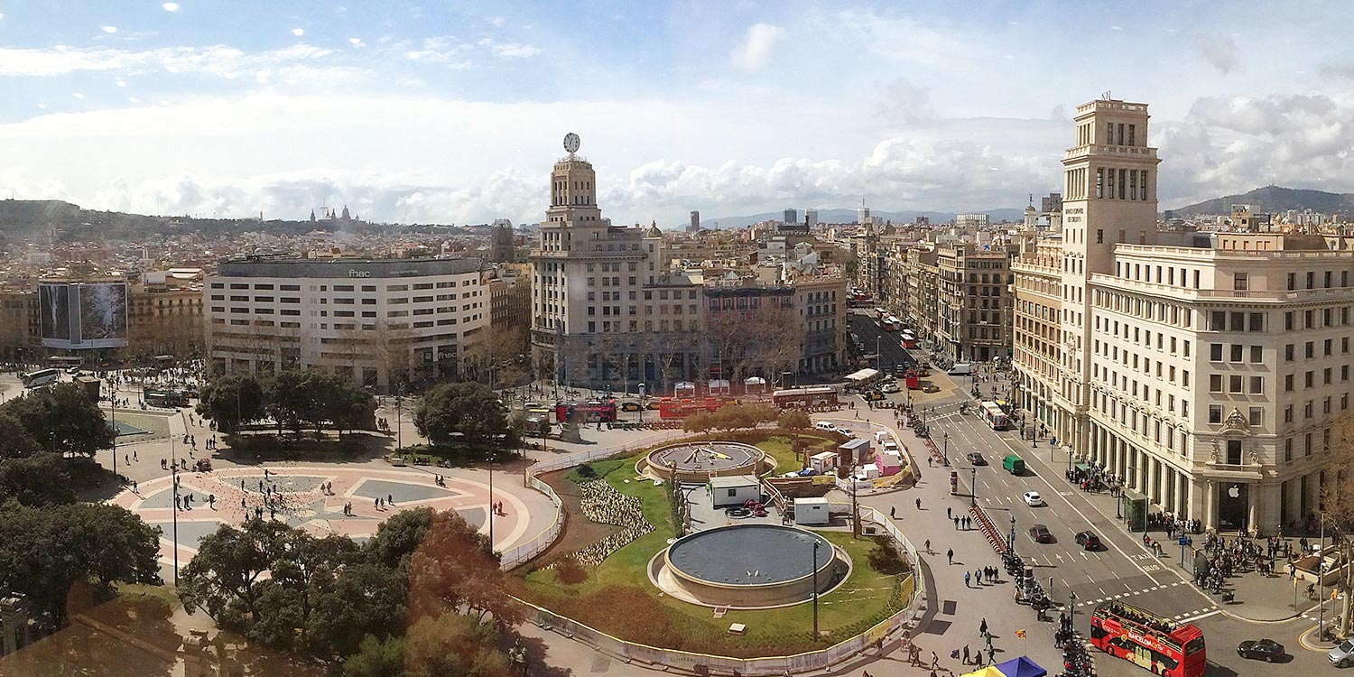 informacio turistica placa catalunya centre ciutat barcelona 