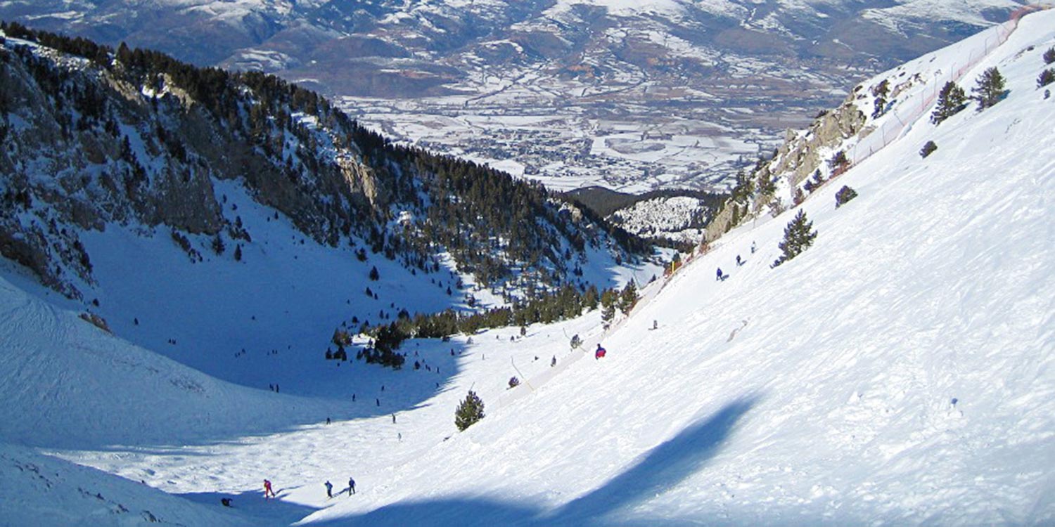 pistes estacio esqui la masella alp vessants muntanya